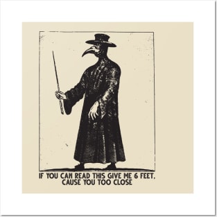 Plague Mask Six Feet Pandemic Posters and Art